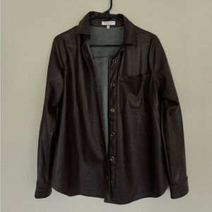 Bagatelle faux leather shaket